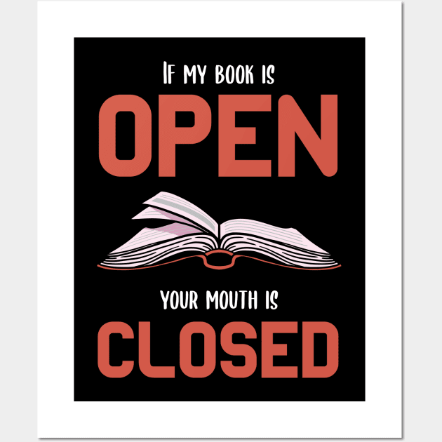 Book Lovers Gifts Bookworm Bibliophile Wall Art by MGO Design